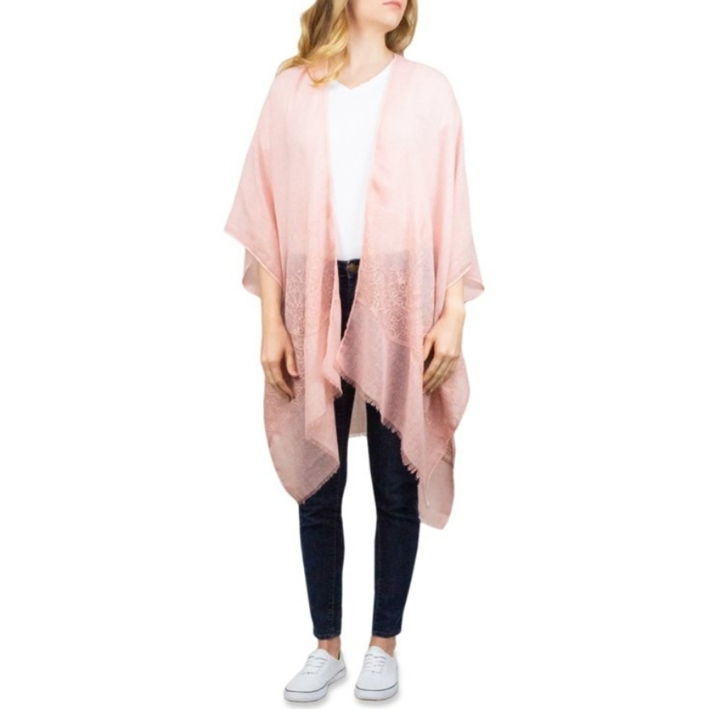 Dreamy Embroidered Open-Front Layering Piece